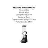 Dispenser de Cereais Redondo 1,5L Mimo Style