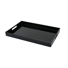 Bandeja Retangular Black 40cm Com Alça Mimo Mimo Style
