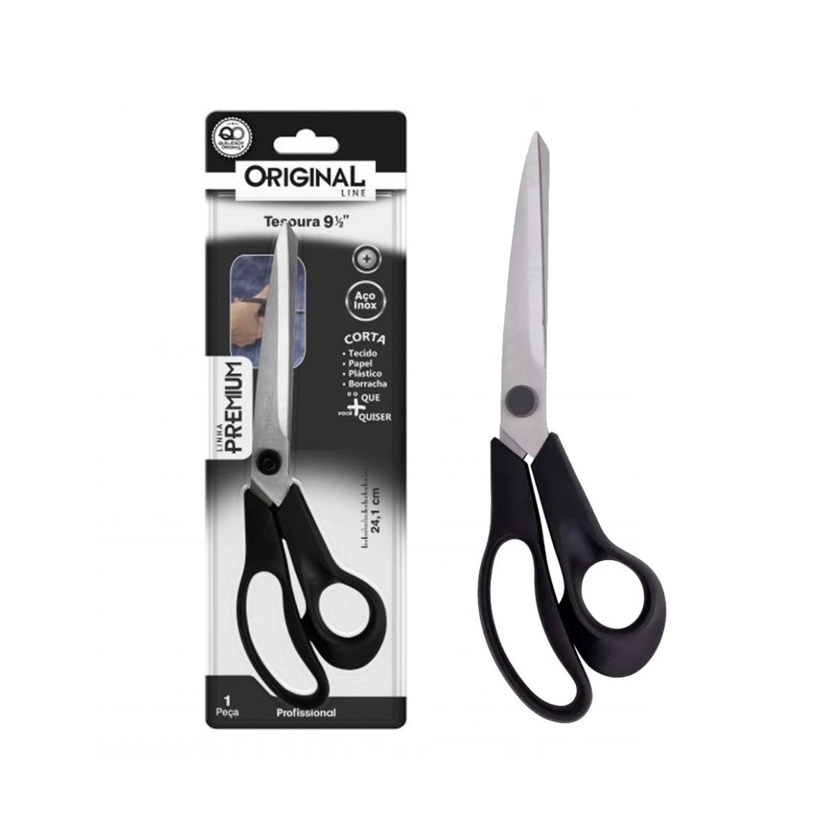 Tesoura 9° Premium Aço inox Original