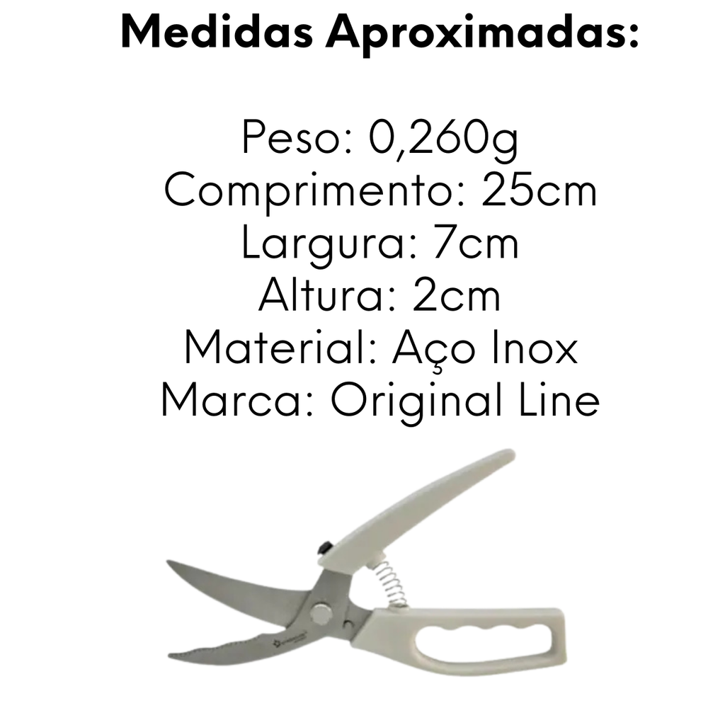 Tesoura Frango Premium Aço Inox - A Gourmet