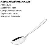 Kit 12 Colher de Mesa Oriente em Aço inox - A Gourmet