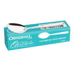 Kit 12 Colher de Café Oriente em Aço Inox