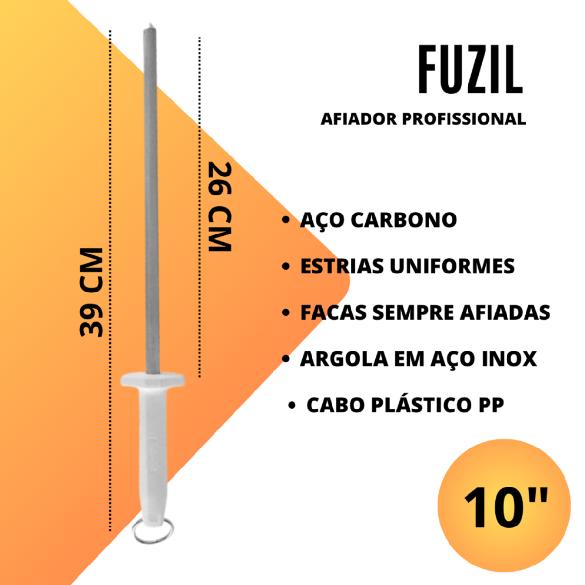 Chaira Premium 10° Afiador Original