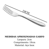 50 Garfo de Mesa América Aço inox Personalizado