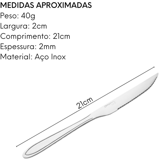 Kit 50 Faca de Churrasco C/Ponta América