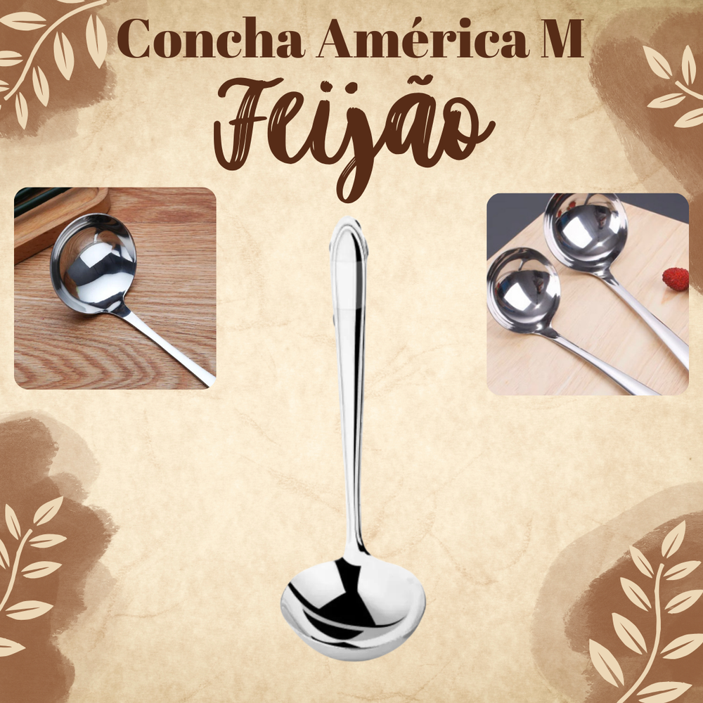 Concha America M de Aço Inox Original