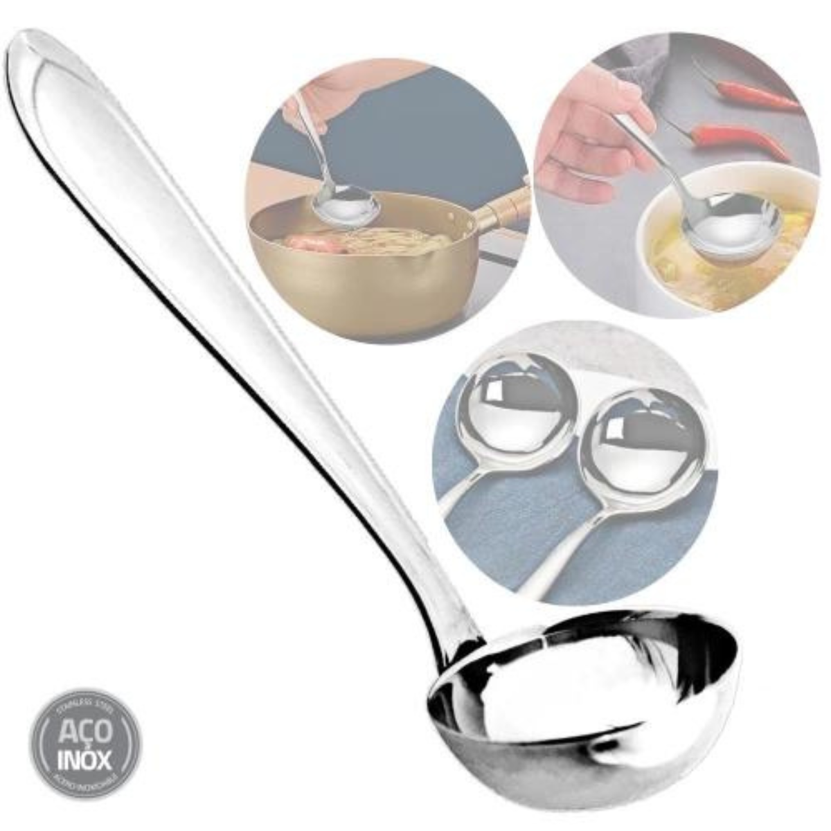 Concha America M de Aço Inox Original