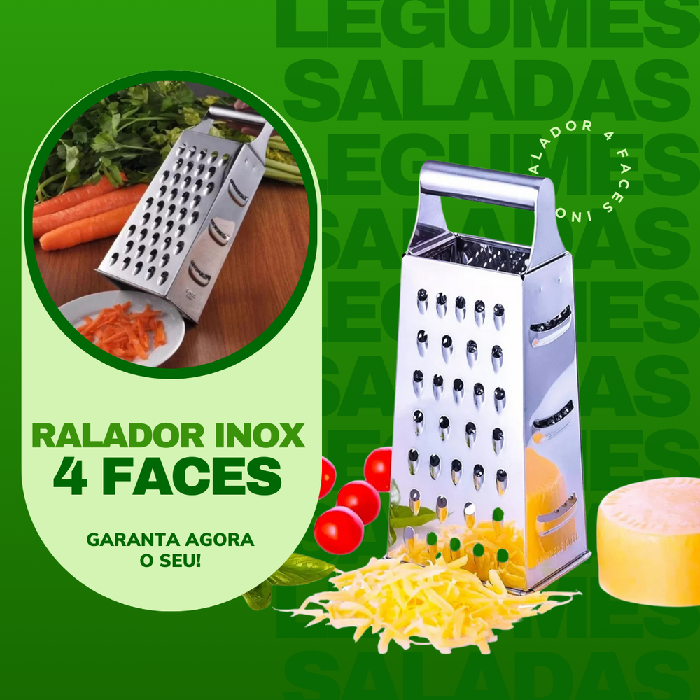 Ralador 4 Faces Aço Inox Original