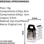 Mini Ralador 4 Faces 3,1° Aço Inox - A Gourmet