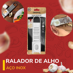 Ralador Alho em Aço inox 21,5cm - A Gourmet