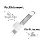 Ralador Alho em Aço inox 21,5cm - A Gourmet