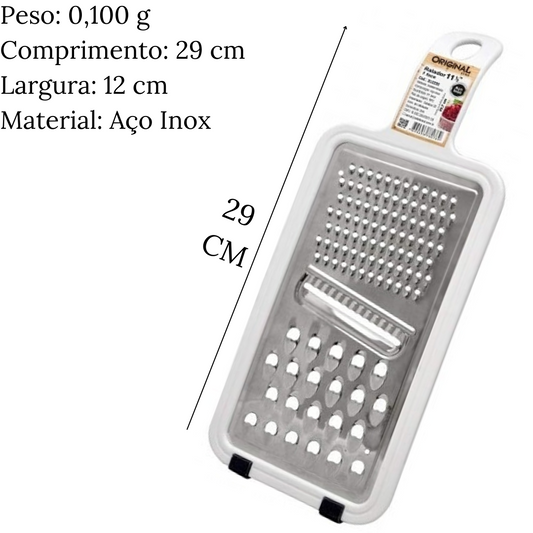 Ralador 1 Face Branco em Aço inox