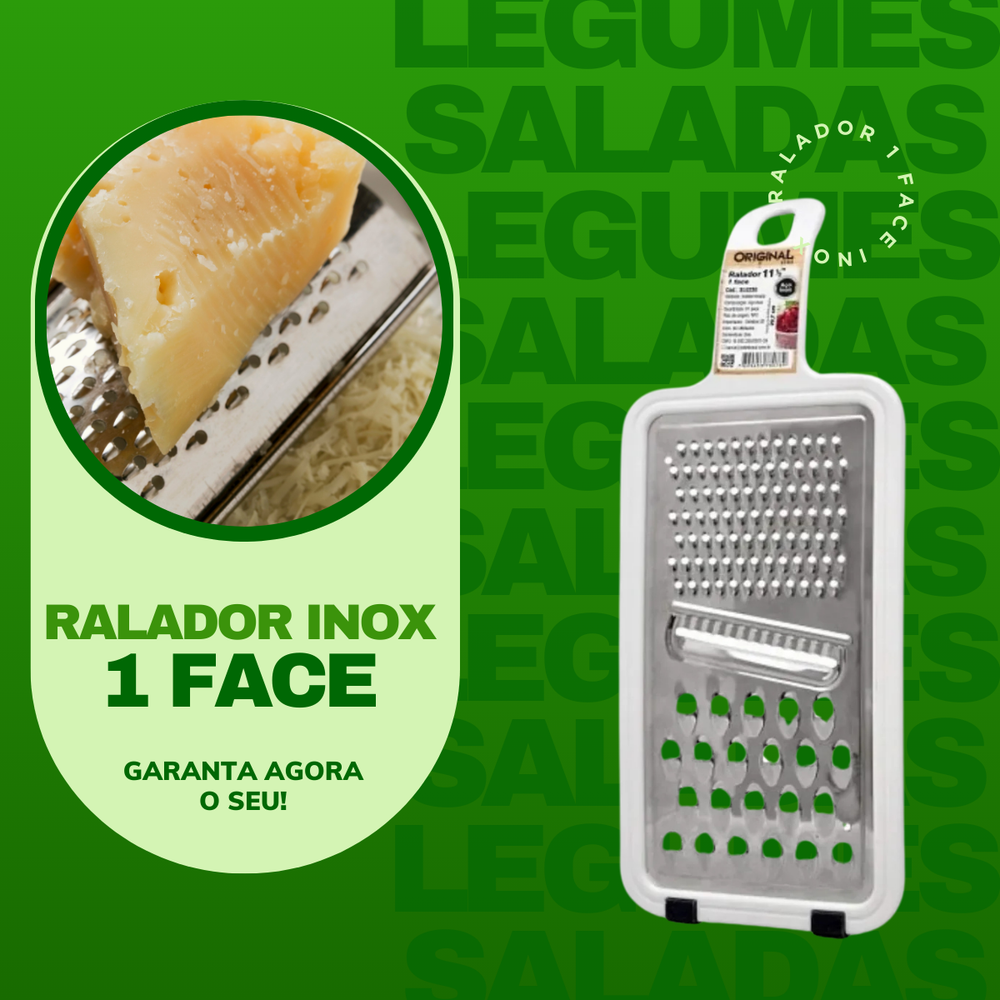 Ralador 1 Face Branco em Aço inox Original