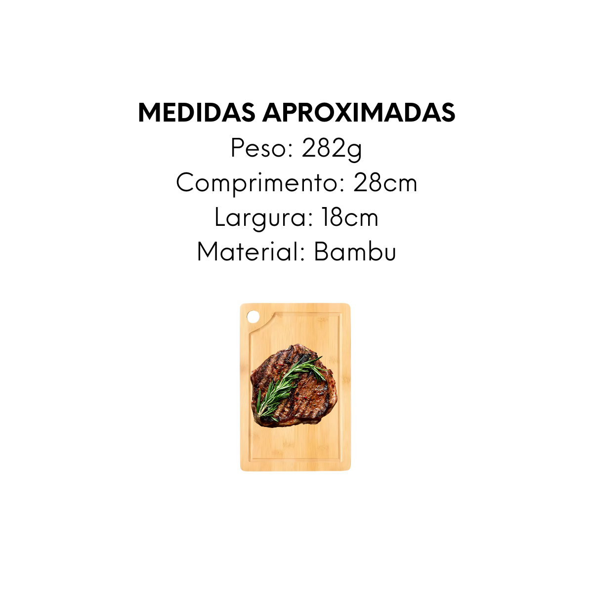 Tábua de Corte Bambu - A Gourmet