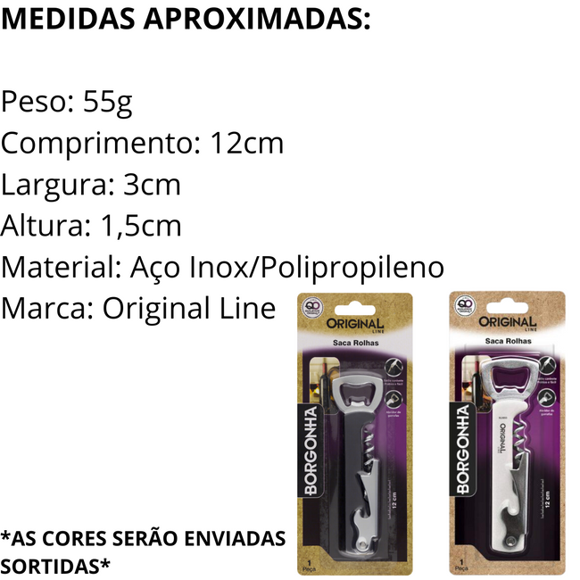 Saca Rolha Borgonha Aço Inox Main Image