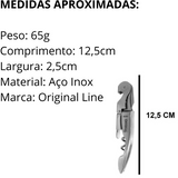 Saca Rolha 3 em 1 San Jose Aço Inox - A Gourmet
