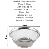 Cesta em Aço Inox Premium N22 em aço inox Original