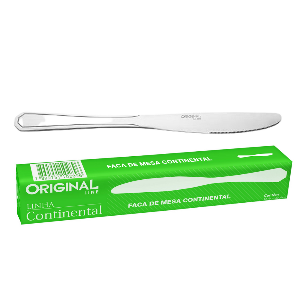 faca de Mesa Continental em Aço Inox Original