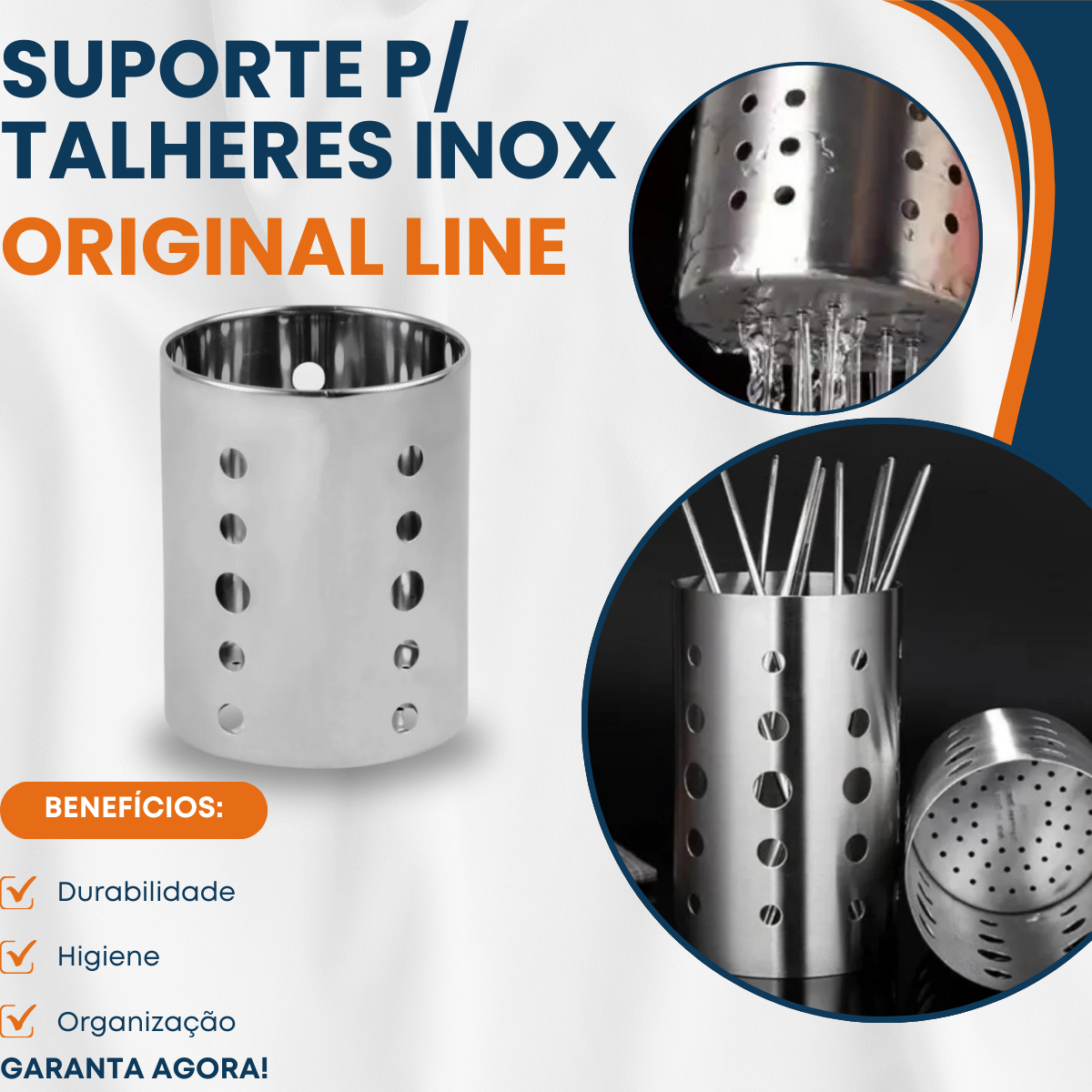 Suporte de Talher Aço inox