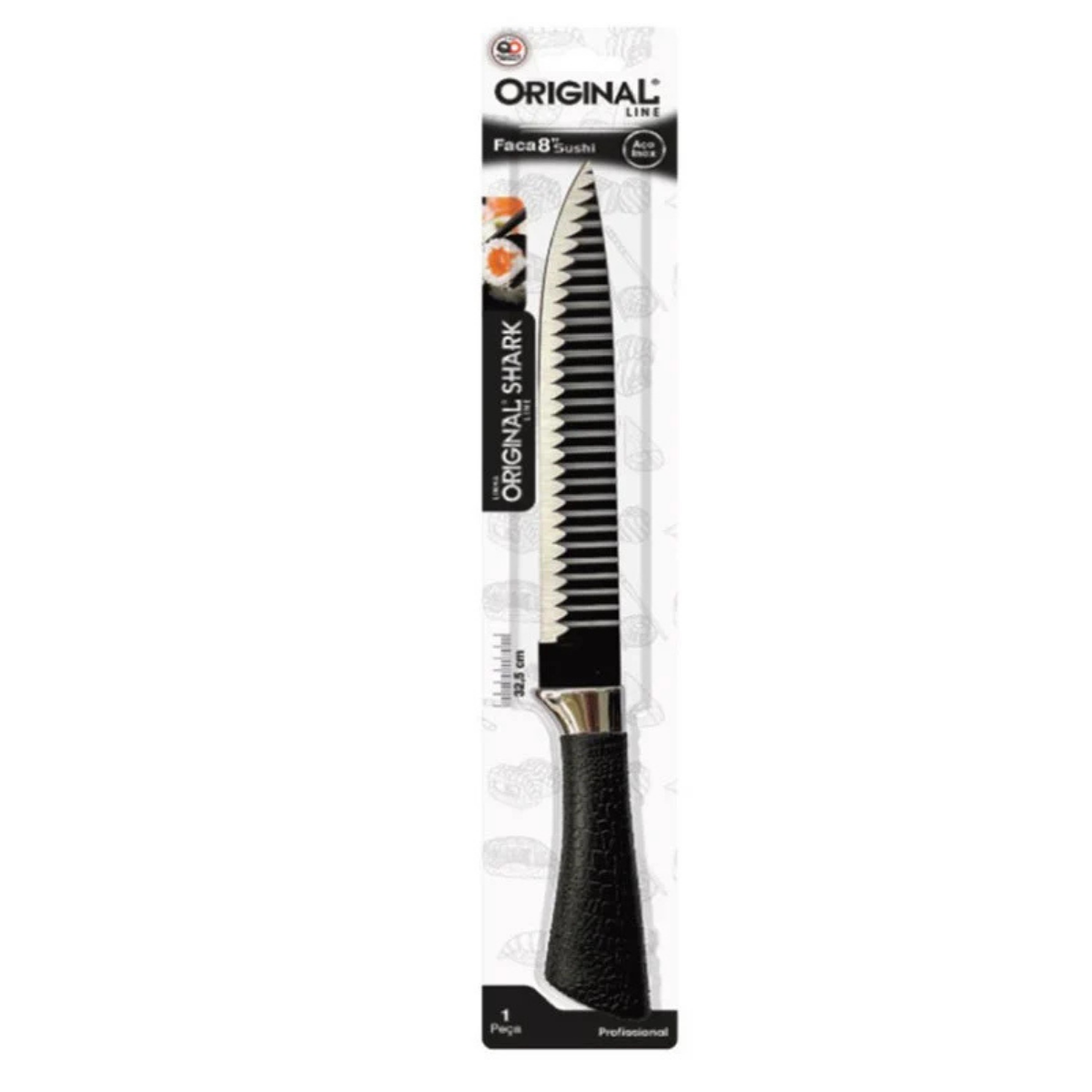 Faca Original Shark 8° Aço Inox - A Gourmet