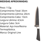 Faca Original Shark 8° Aço Inox - A Gourmet
