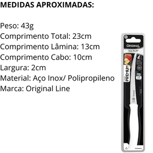 Faca Peixeira 5° Aço Inox - A Gourmet