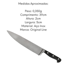 Faca Cheff Original Line 10° Aço Inox Original
