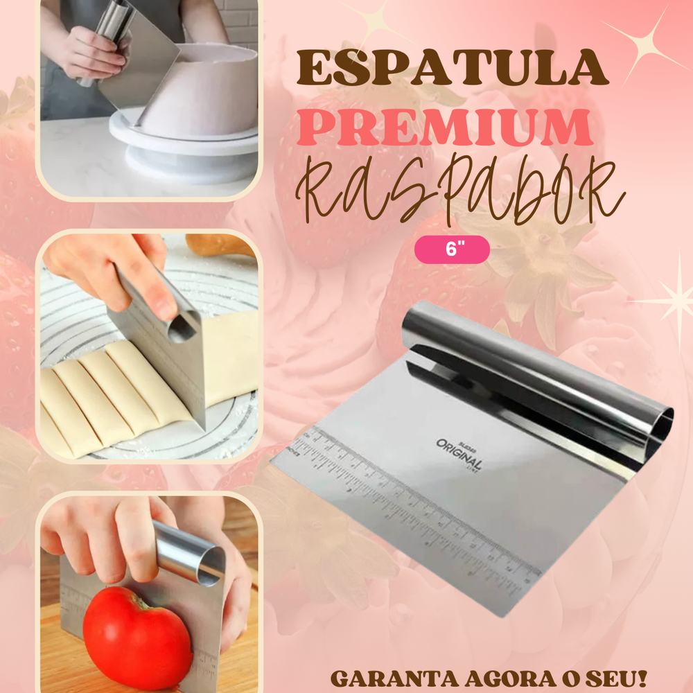 Espátula Premium Raspador Aço Inox - A Gourmet