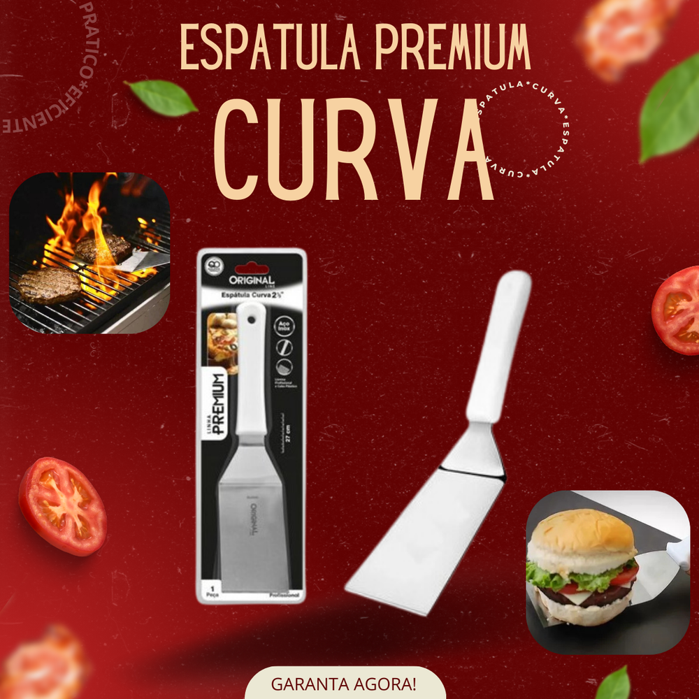 Espátula Premium Curva  2 1/2 - A Gourmet