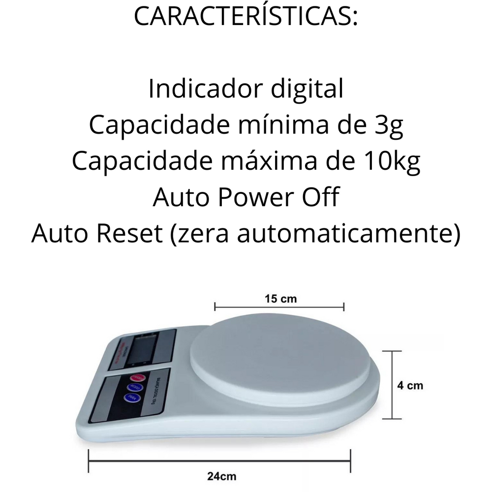Balança 10kg Flat Premium Original