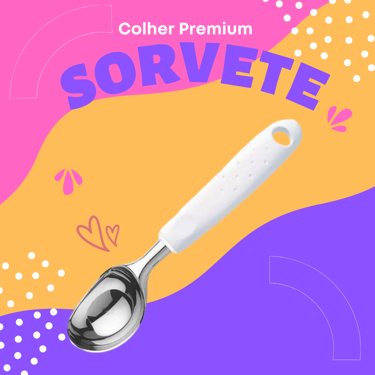 Colher Sorvete Premium 20cm - A Gourmet