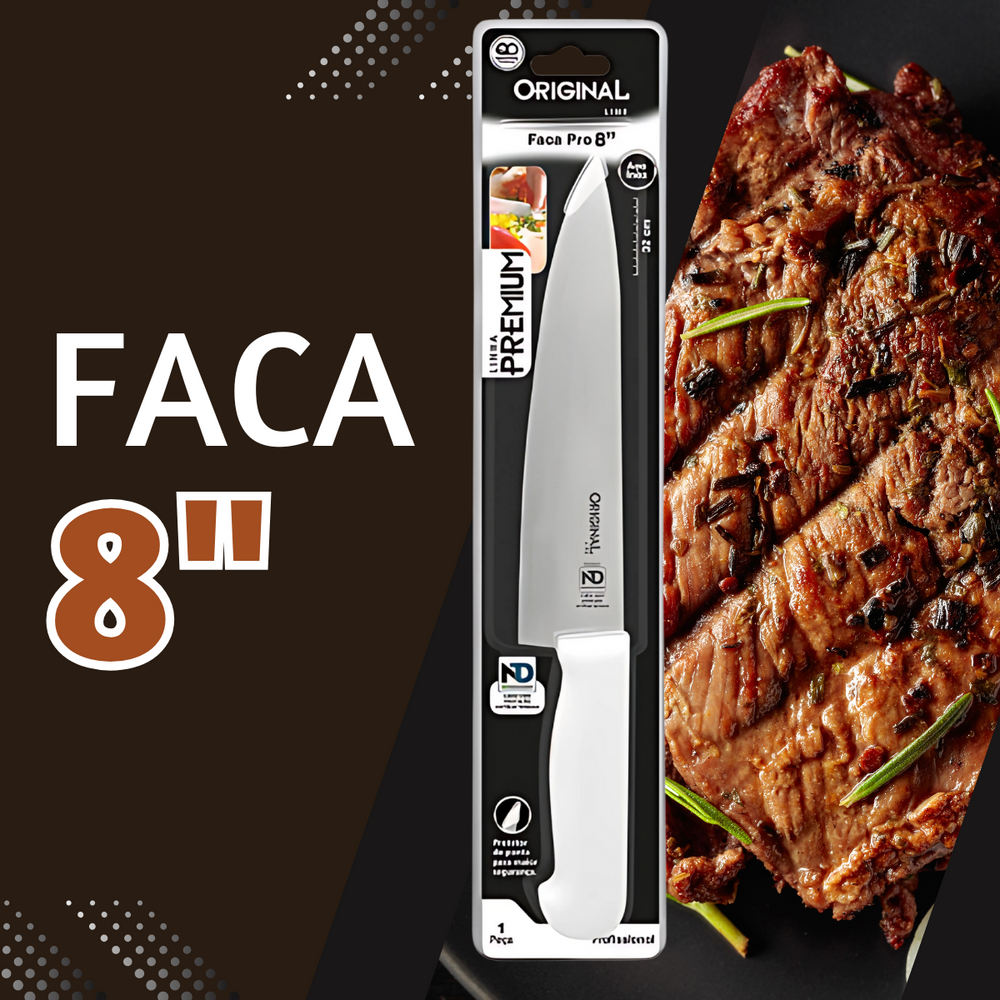 Faca Peixeira 8" - A Gourmet