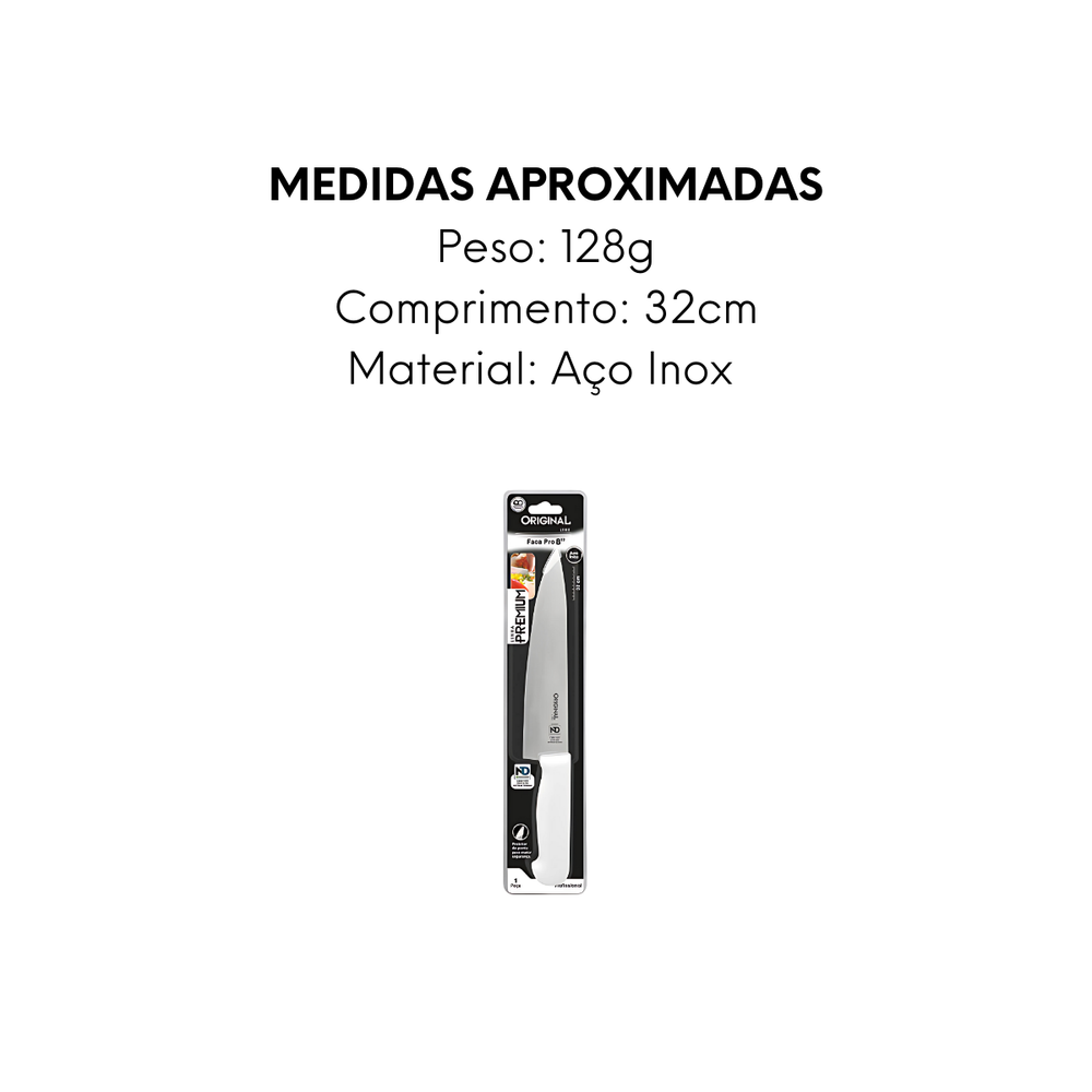 Faca Peixeira 8" - A Gourmet