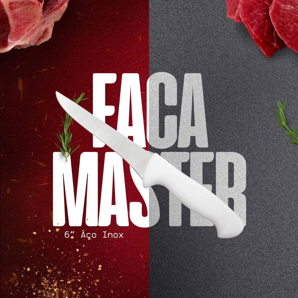 Faca Master 6° Aço Inox - A Gourmet