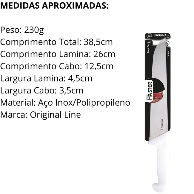 Faca Master 10° Aço Inox Main Image