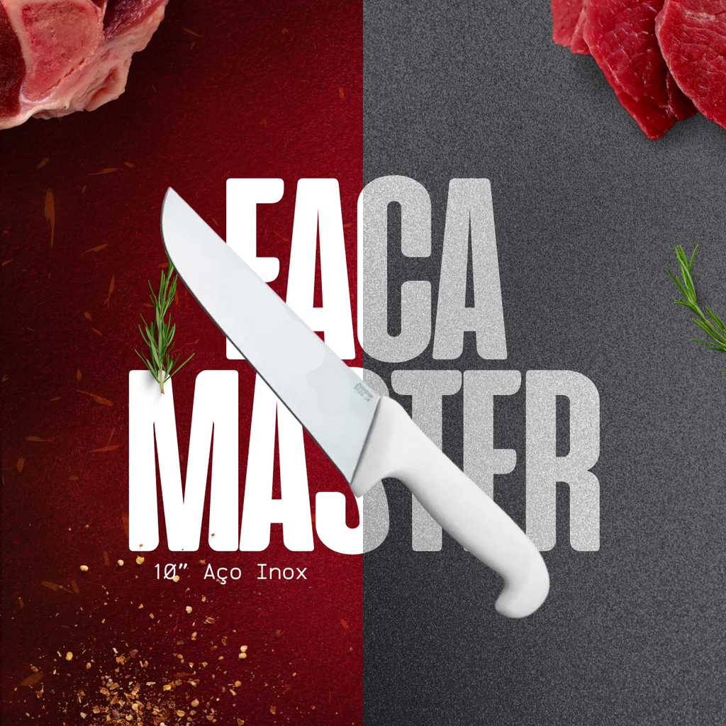 Faca Master 10° Aço Inox - A Gourmet