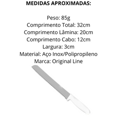 Faca Cook Pão N8 Aço Inox