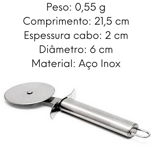 Cortador de Pizza Cook em Aço inox