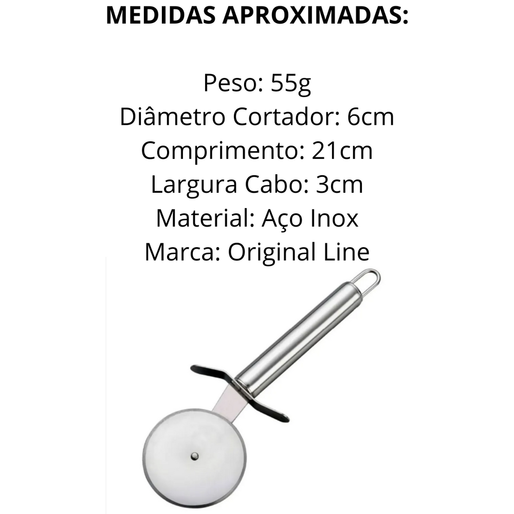 Cortador de Pizza Cook em Aço inox Original
