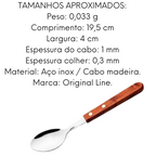 Colher Mesa Wood em Aço inox Original