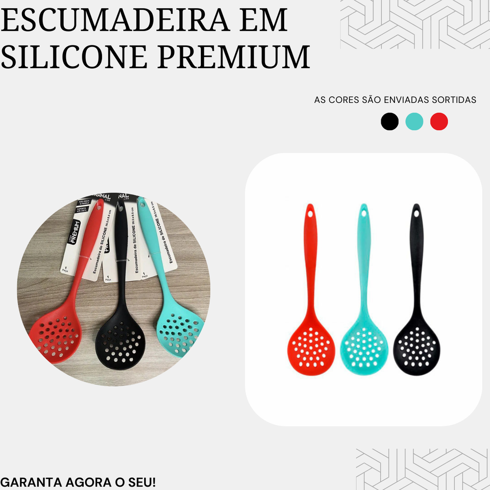 Escumadeira de Silicone Premium Original
