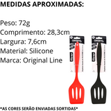 Espátula Vazada Silicone Sortida Original