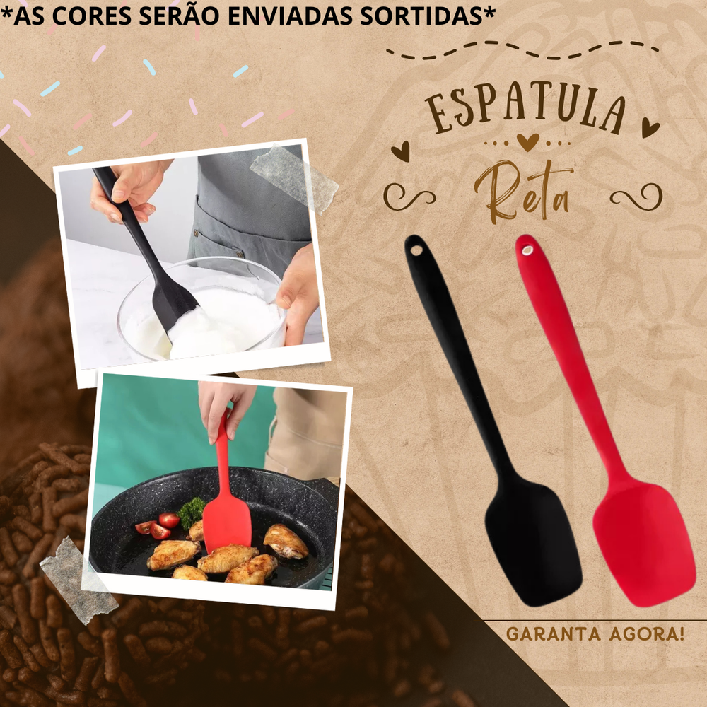 Espátula Reta de Silicone Premium Original
