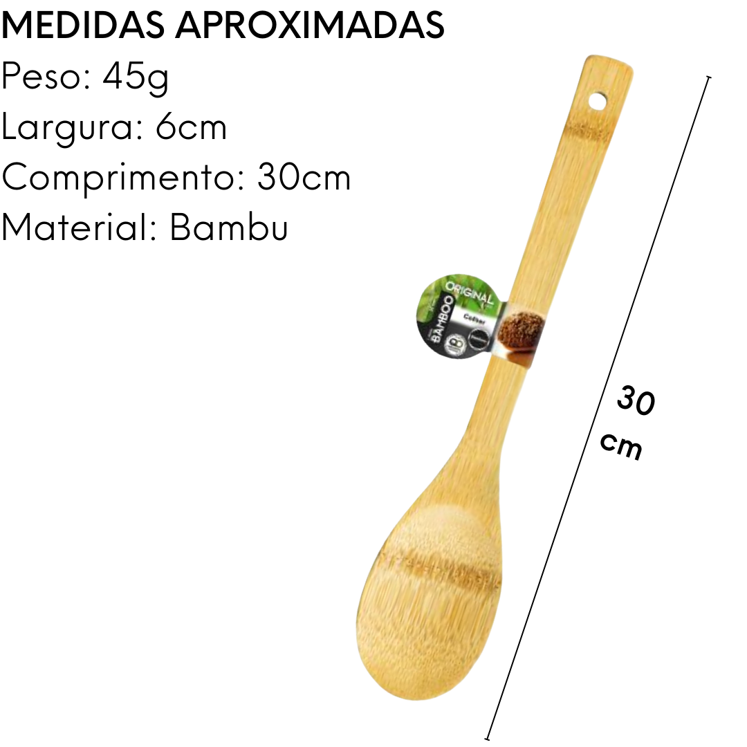 Colher Bamboo 30cm Original