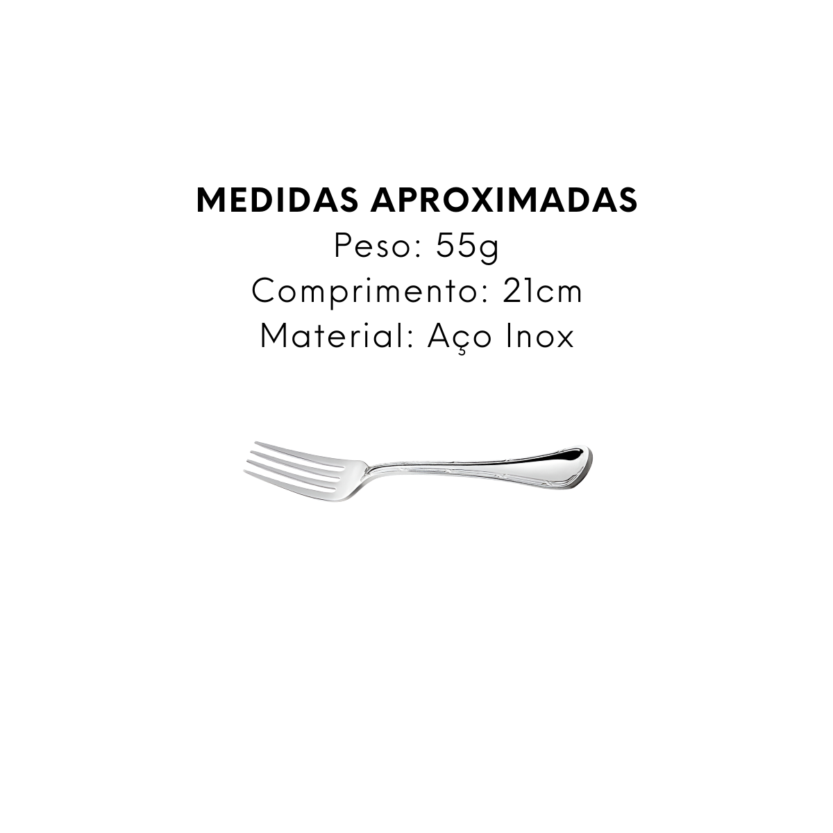 Garfo de Mesa Croise em Aço Inox Original