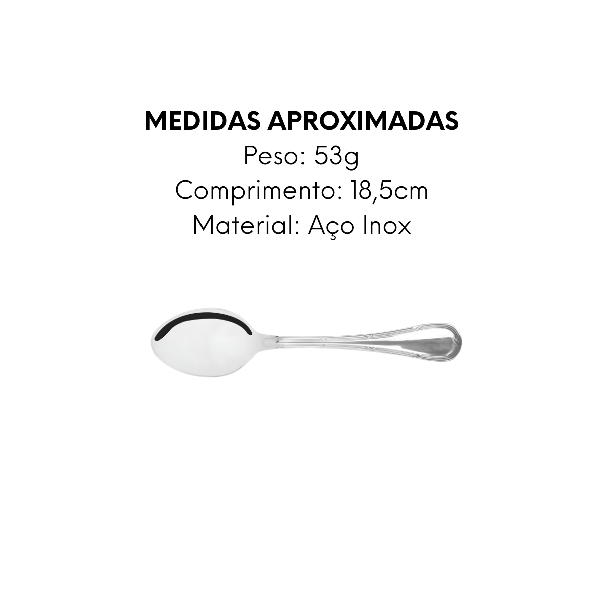 Colher de Mesa Croise em Aço Inox Original