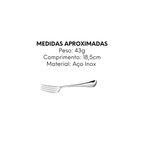 Garfo Sobremesa Croise Aço inox - A Gourmet