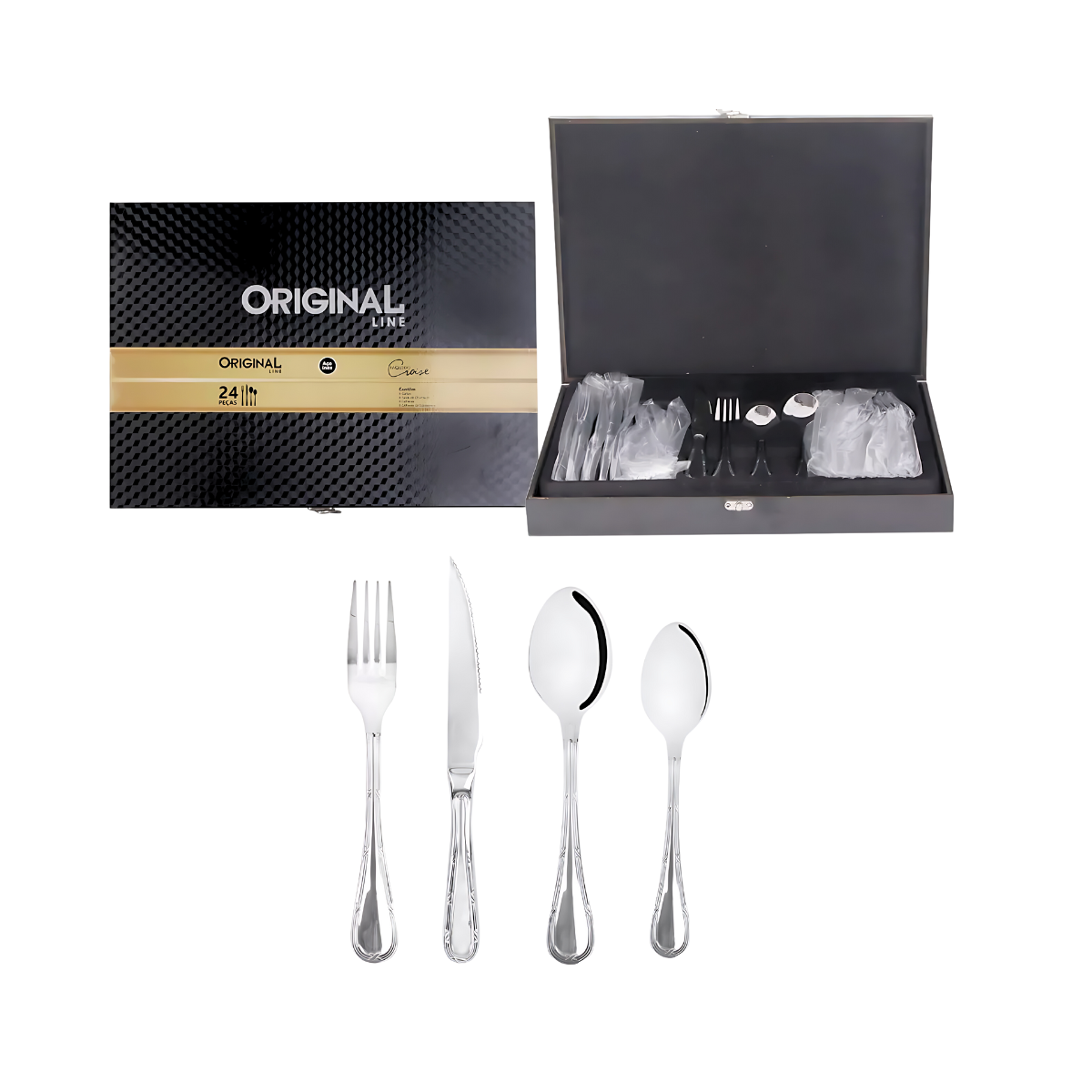 Faqueiro Luxo Croise Com Maleta - A Gourmet