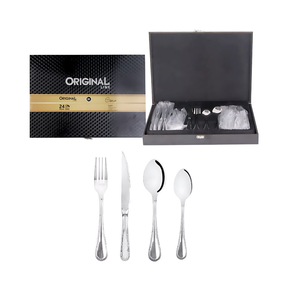 Faqueiro Luxo Croise Com Maleta - A Gourmet