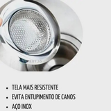 Ralo de Pia em Aço Inox 7,2cm Original